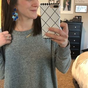 Blue Statement Earrings